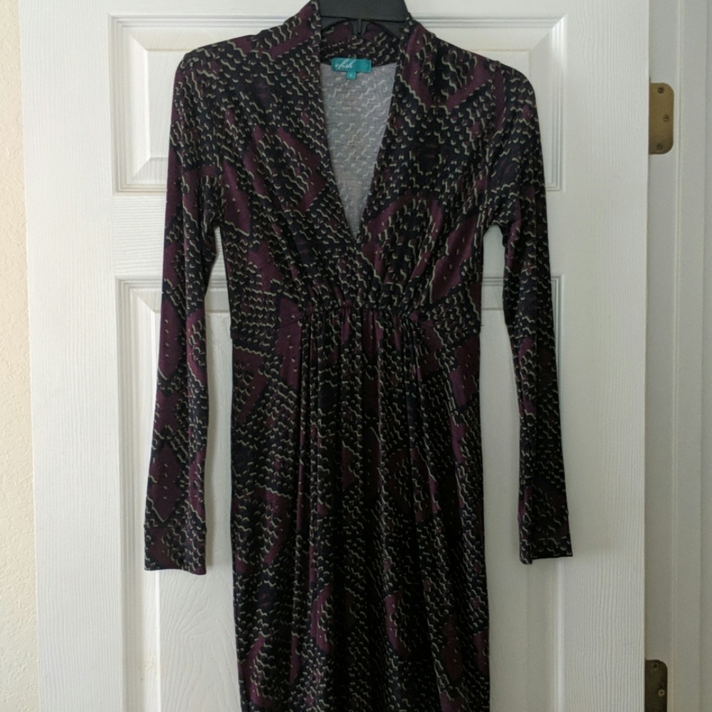 Long sleeve cotton dress